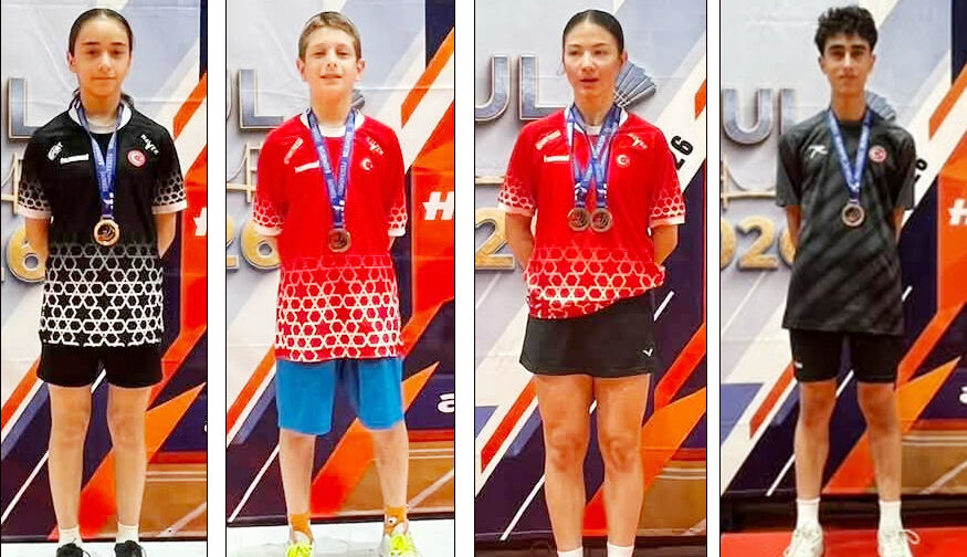 Badmintonculardan 4 bronz madalya birden