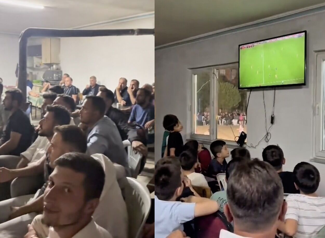 Düğüne Çorum FK maçı arası: Dışarıda halay çektiler, içeride maç izlediler