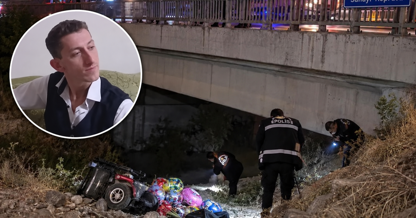 Balon satarak geçimini sağlıyordu, köprüden düşen Çorumlu genç öldü