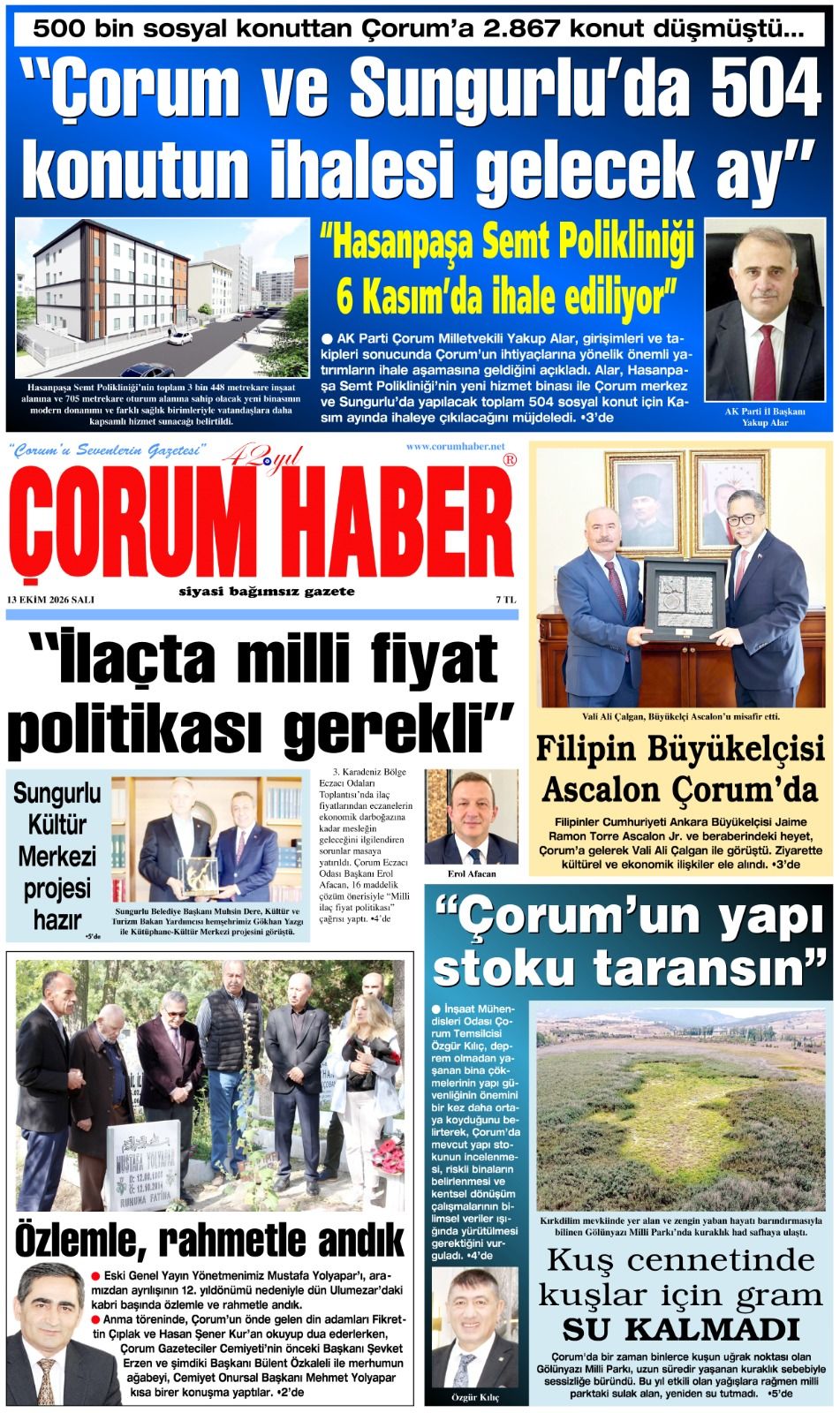 13 Ekim 2026