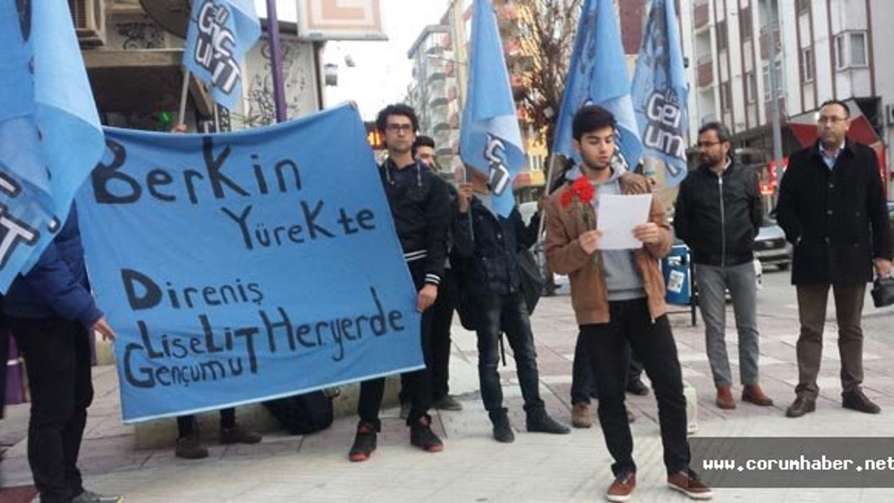 Çorum Halkevi gençleri Berkin Elvan’ı andı