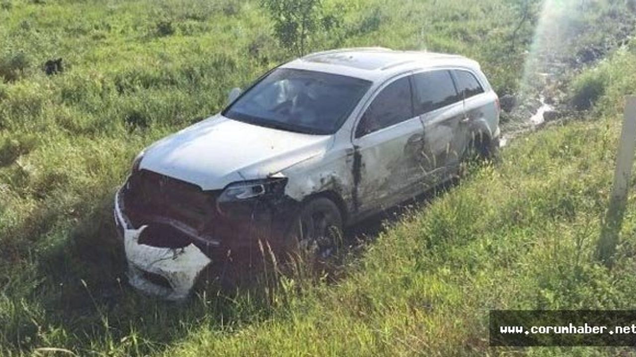 Otomobil şarampole devrildi : 1 yaralı