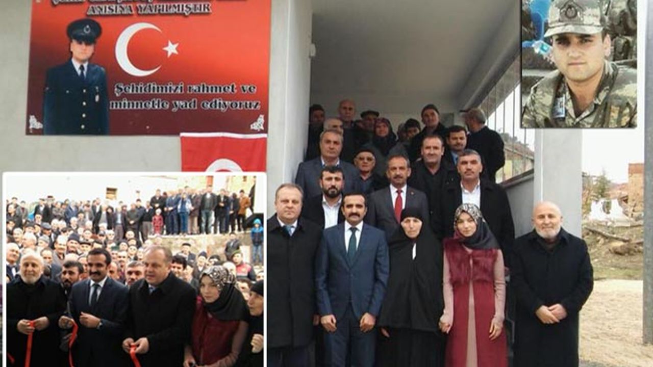 Karahacip'te Şehit Mustafa Ünal anısına yaptırılan şadırvan açıldı