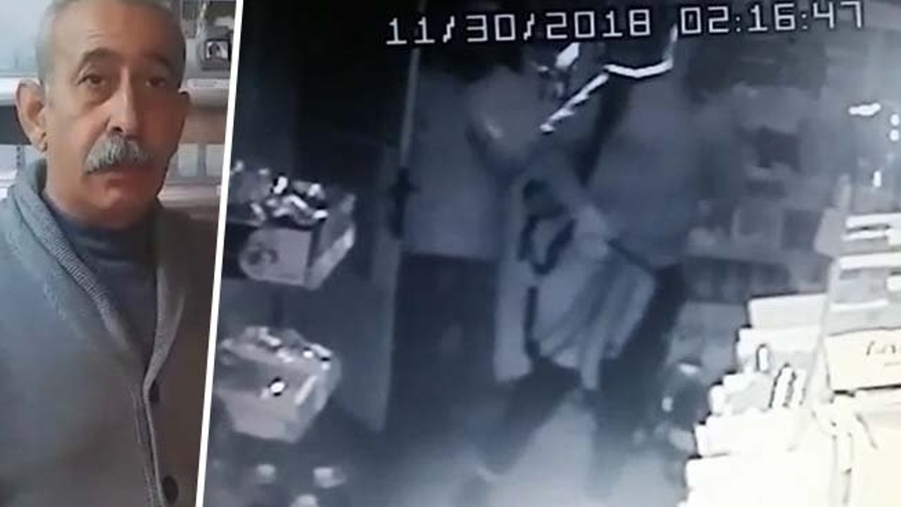 Cep telefonu ışığından yararlanıp bakkalı soydular