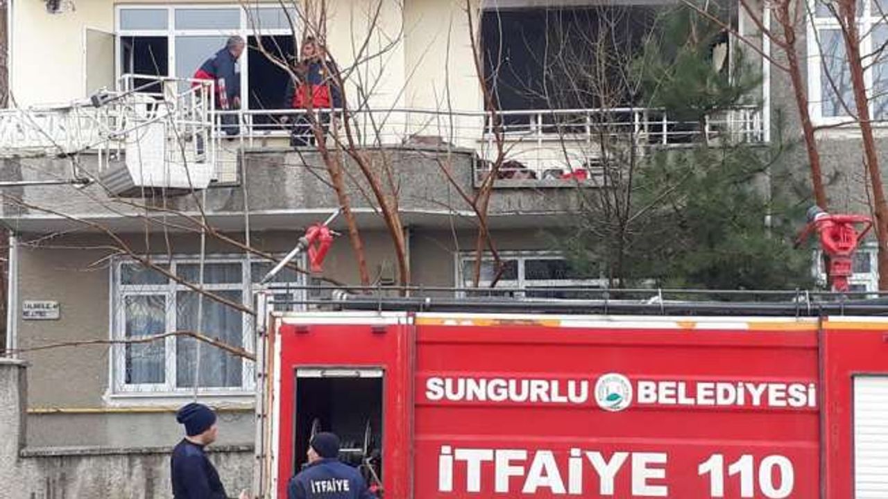 Sungurlu’da ev yangını korkuttu