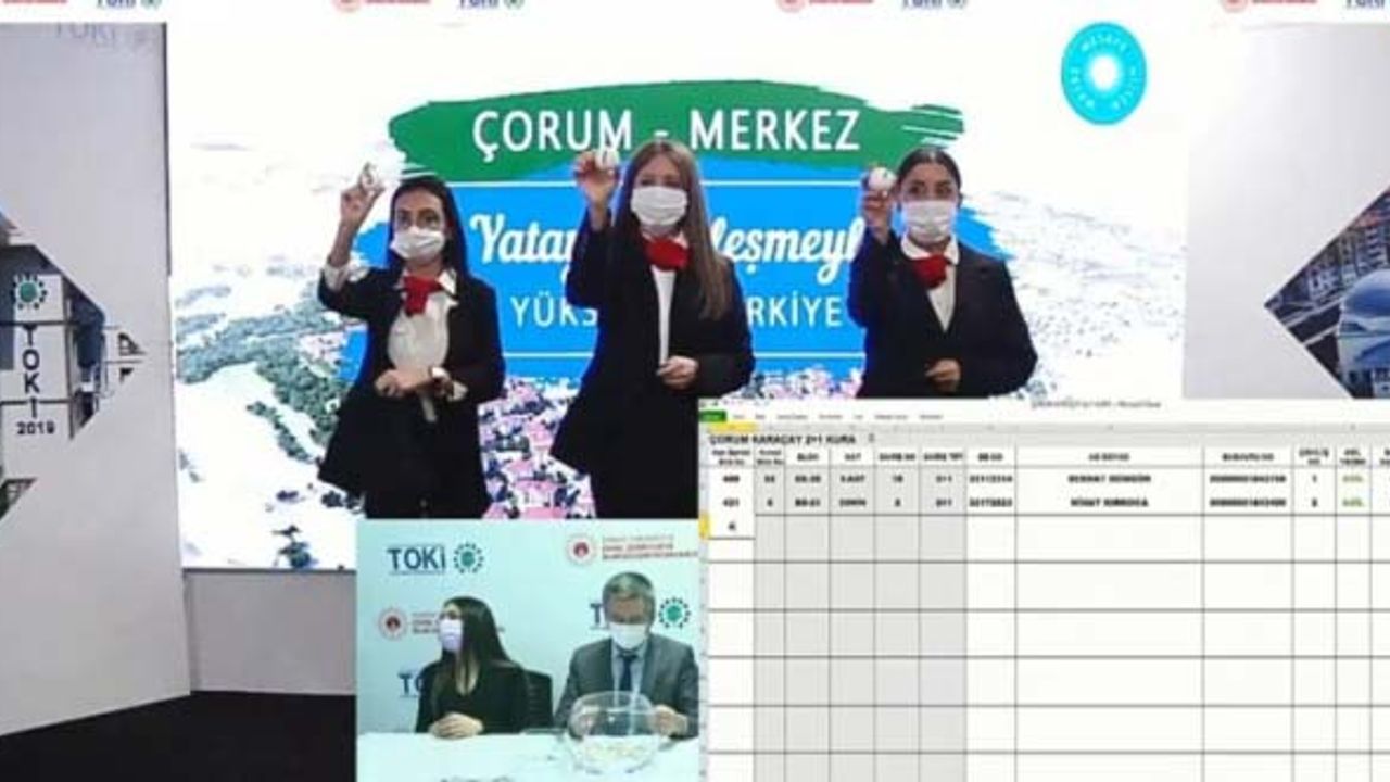 Kuruçay’daki TOKİ konutları kuraları çekildi