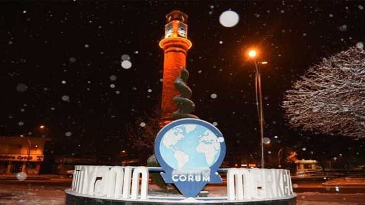Çorum'da kuvvetli kar yağışı bekleniyor