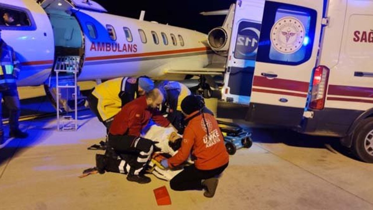 Ambulans uçak, Sergen Deveci için havalandı