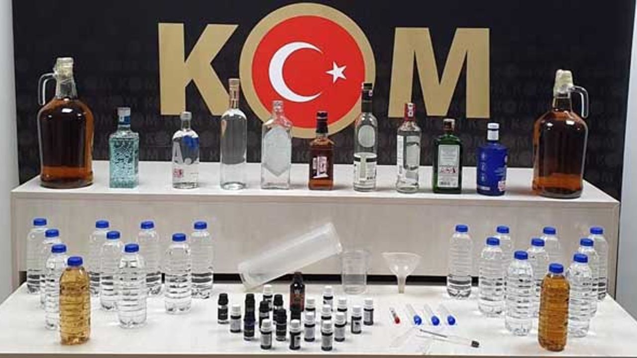 Çorum polisinden kaçak içki operasyonu