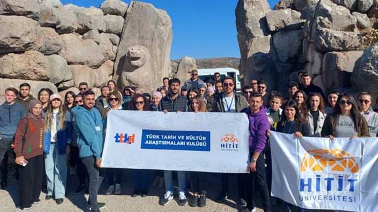 Üniversite öğrencilerinden Hititler'in başkentine yolculuk