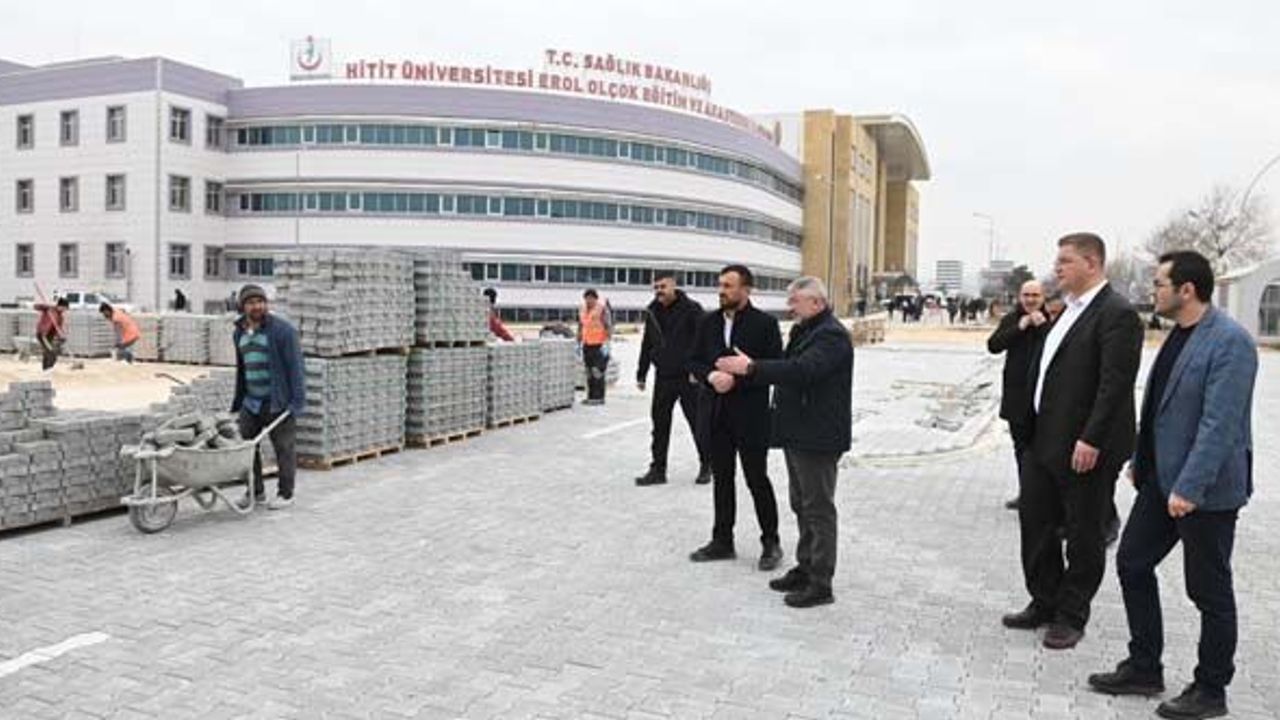 Erol Olçok Hastanesi’ne yeni otopark alanı yapıldı