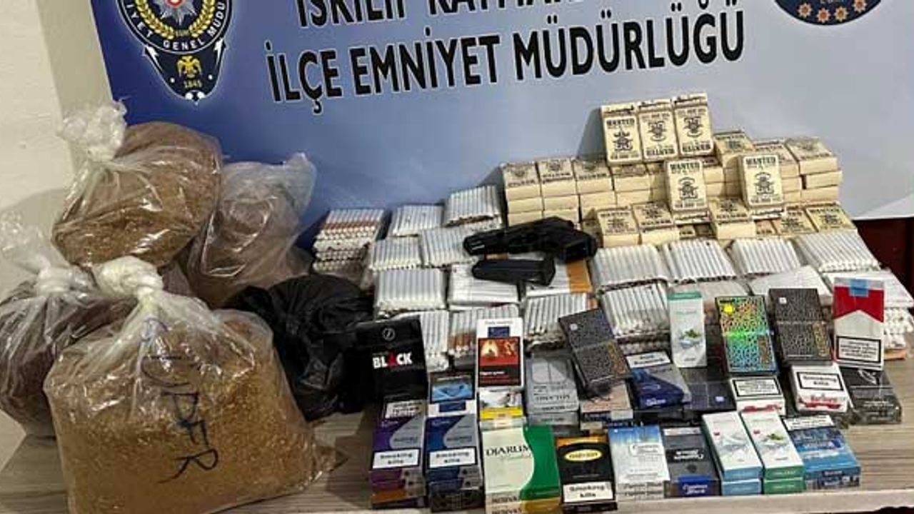 Sahte bandrollü makaron yakalandı