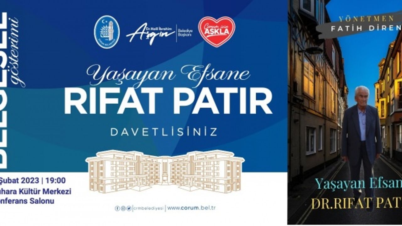 Efsane doktor Dr. Rıfat Patır'ın hayatı belgesel oldu