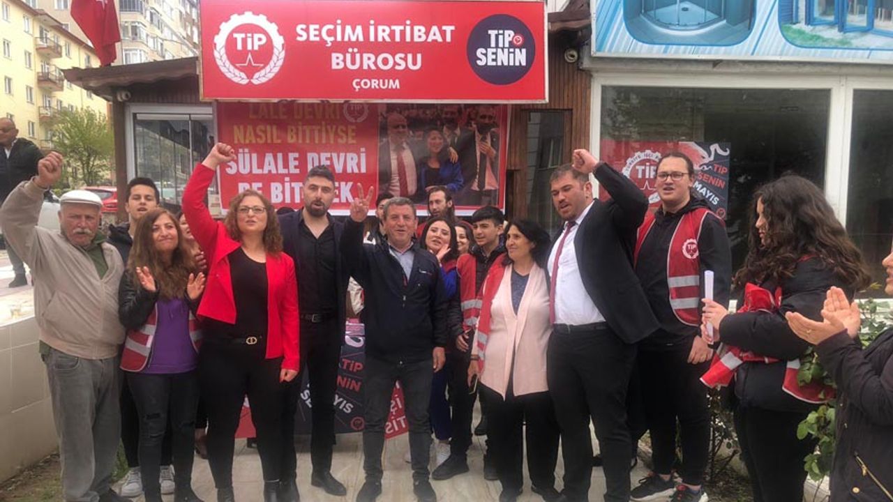 TİP seçim bürosu halaylarla açıldı 