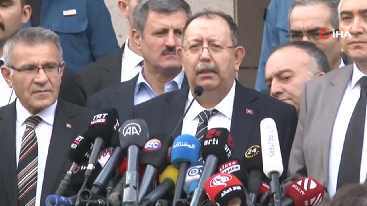 YSK Başkanı Ahmet Yener yayın yasağının kaldırıldığını duyurdu
