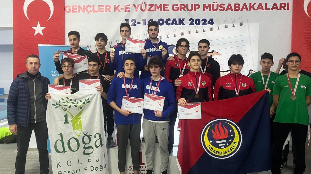 Yüzme de Çorum grubunu kızlarda Ankara, erkeklerde İstanbul şampiyon