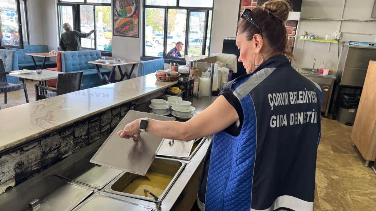 Çorum'da hastane ve okul kantinleri ile marketler denetlendi