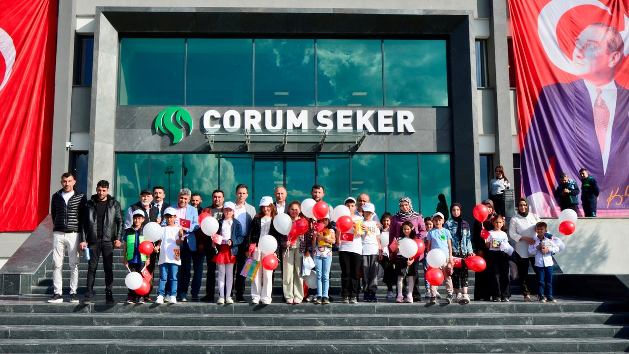Safi Çorum Şeker’de 23 Nisan coşkusu... Geleceğin umut çiçekleri