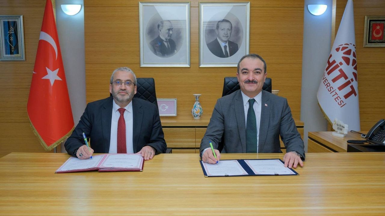 Hitit Üniversitesi ile Milli Eğitim Müdürlüğü  arasında işbirliği protokolü imzalandı