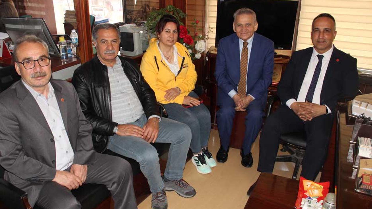 CHP İl Başkanı Solmaz ve arkadaşlarından ziyaret