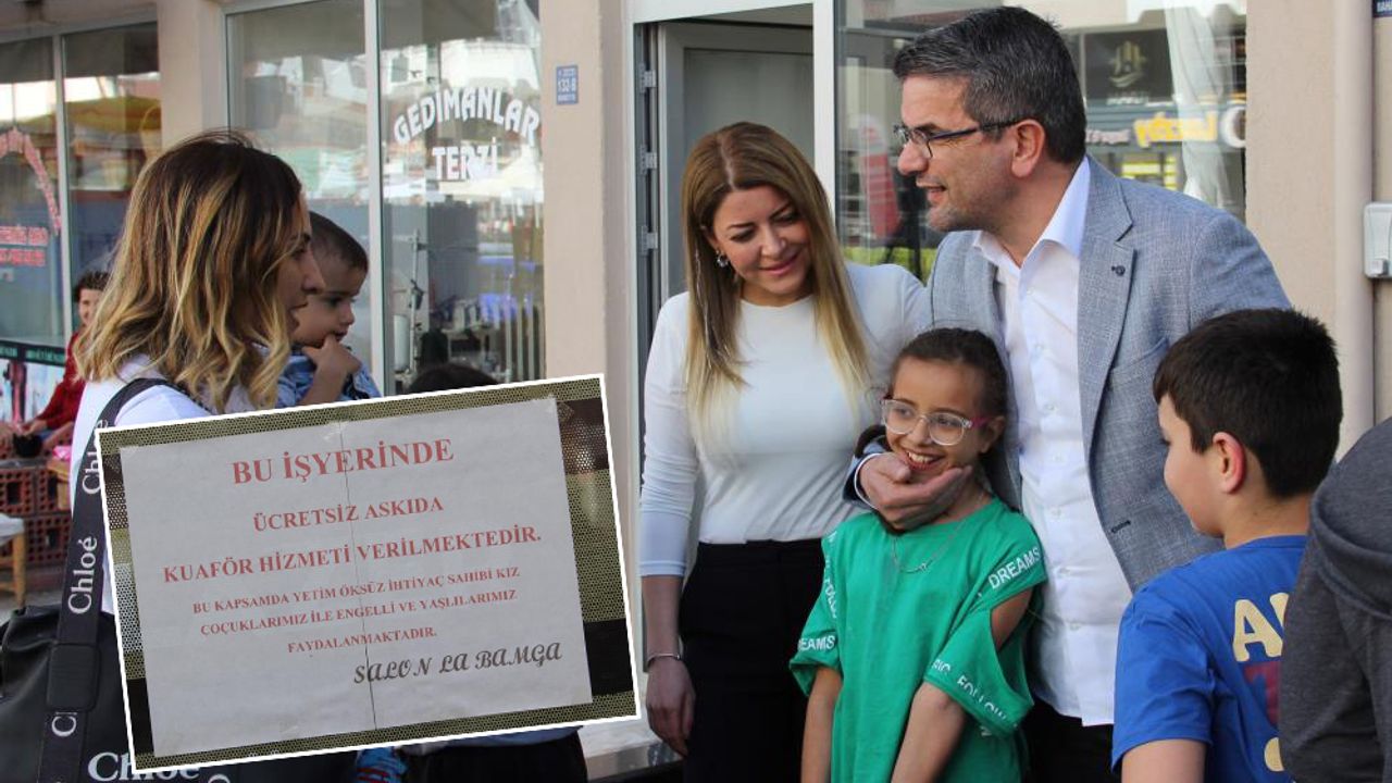 Devlet yurdunda büyüyen vatandaş, kadın kuaförü eşiyle birlikte yürekleri ısıtıyor