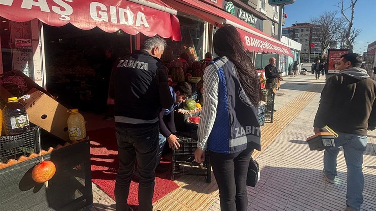 Kaldırım işgaline  sıkı denetim