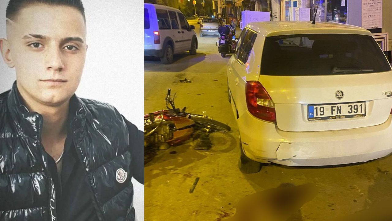 Otomobil ile çarpışan  motosikletin sürücüsü öldü