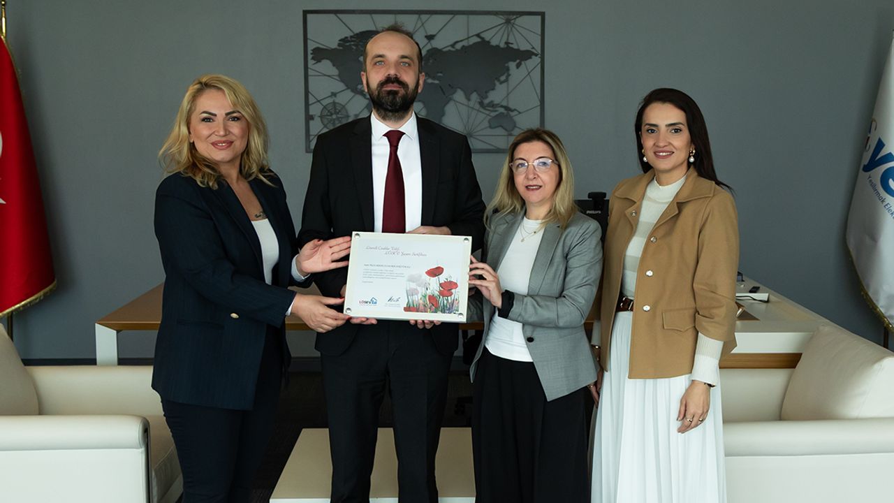 LÖSEV’den YEDAŞ’a  teşekkür sertifikası