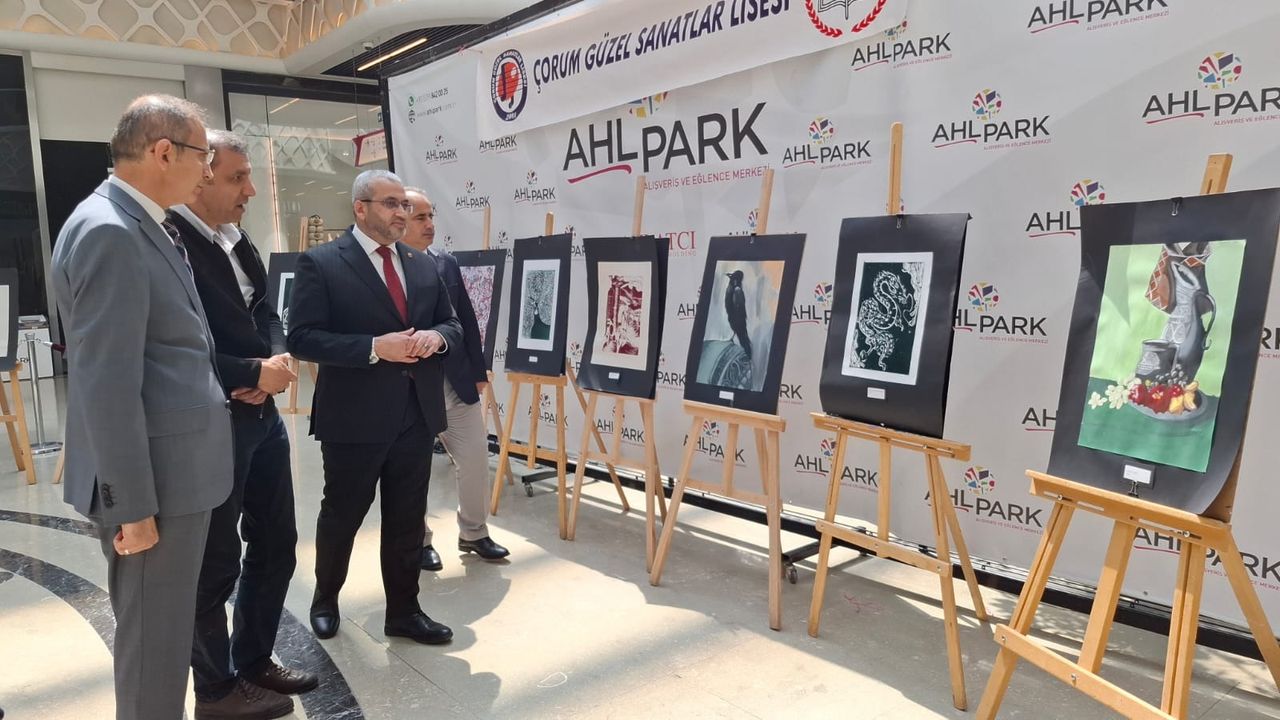 Güzel Sanatlar Lisesi’nden  AHL Park’ta resim sergisi