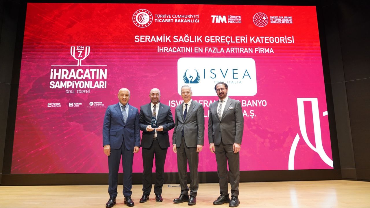 Vitrifiye seramikte ihracatını  en fazla artıran firma: İSVEA