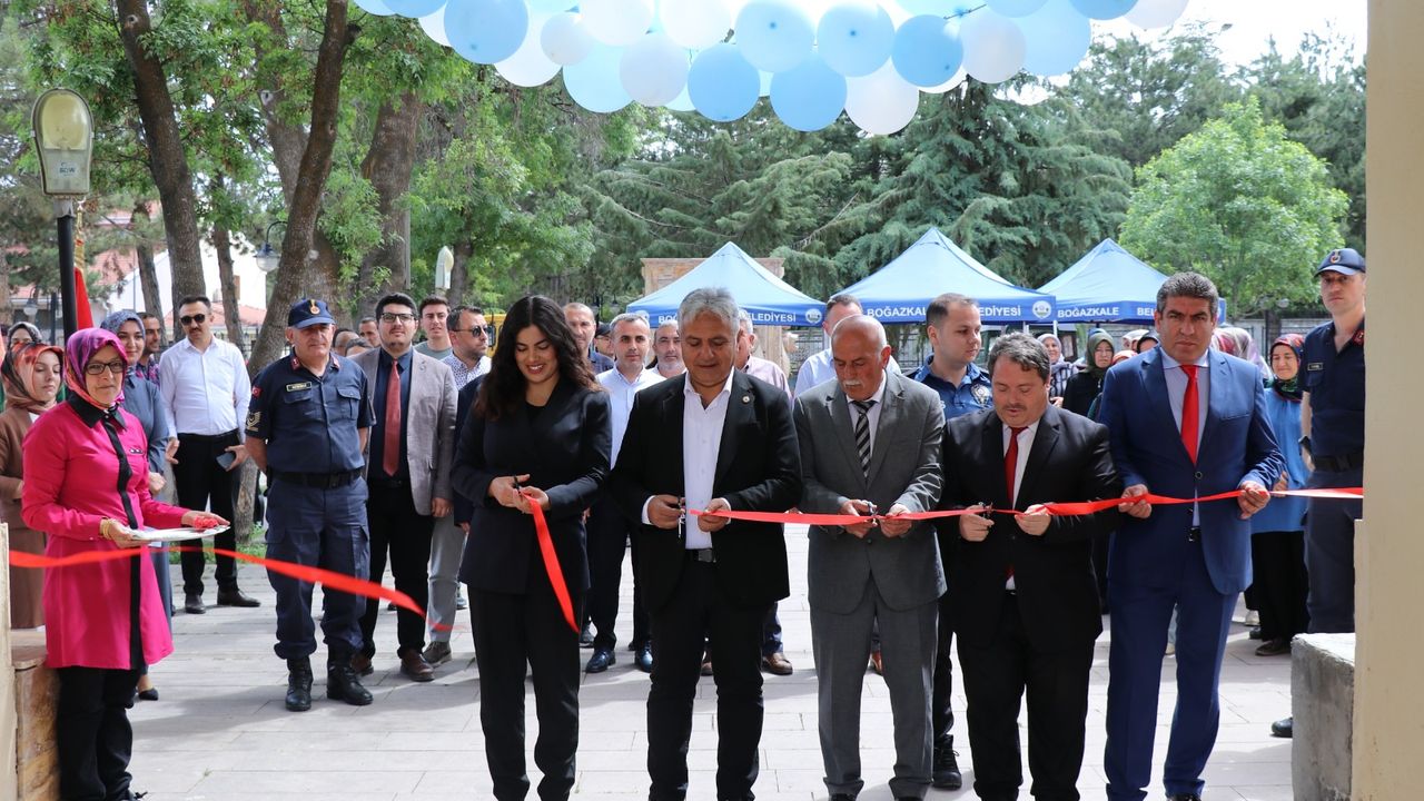 Boğazkale'de el  sanatları sergisi açıldı