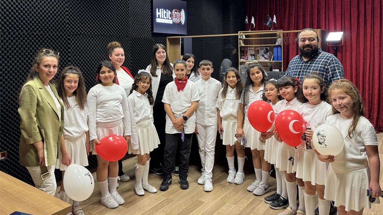 Çocuklar, Hitit FM’in konuğu oldu