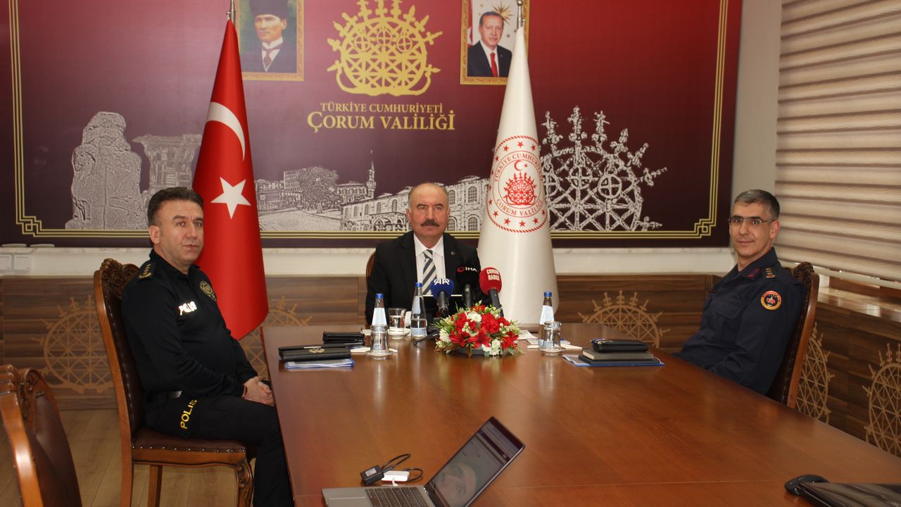 Çorum'da suç oranlarında azalma sürüyor