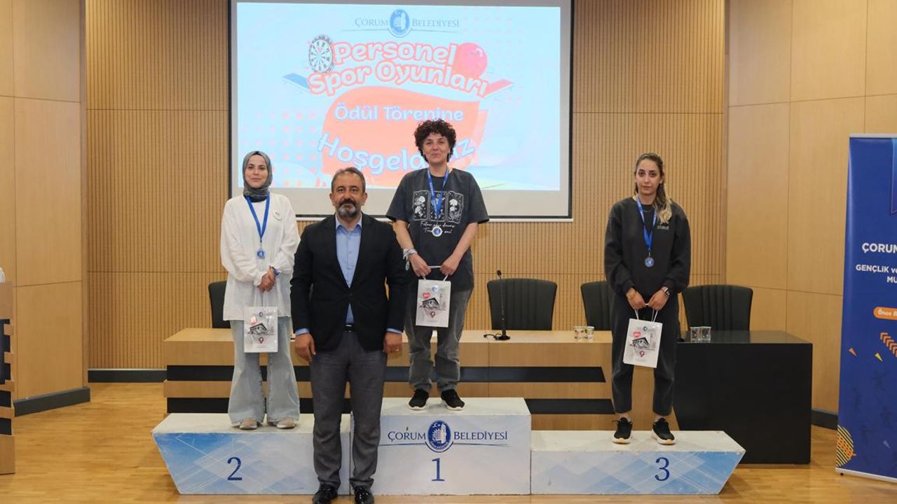 Belediye personeli spor da yarıştı