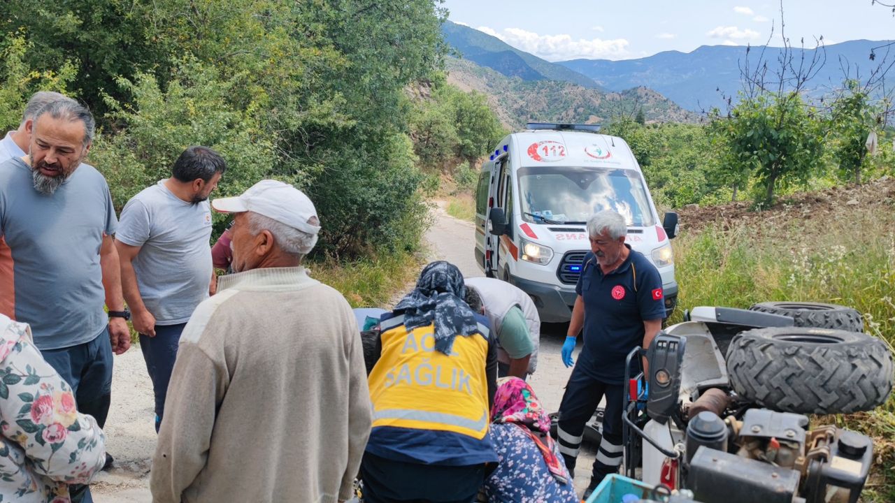Oğuzlar'da ATV devrildi, 1 kişi yaralandı
