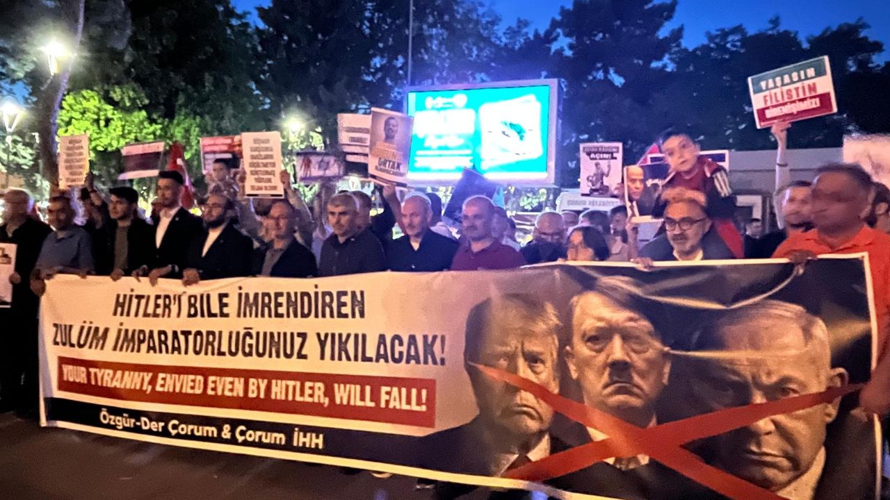 Çorumlular Gazze  için tek yürek oldu