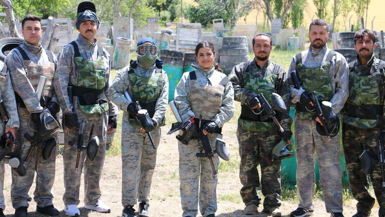 Çocuklar paintball ile tanıştı