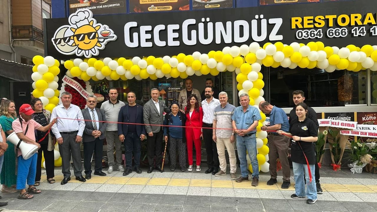 Çorum’un ilk 7 gün 24 saat  açık restoranı hizmete girdi