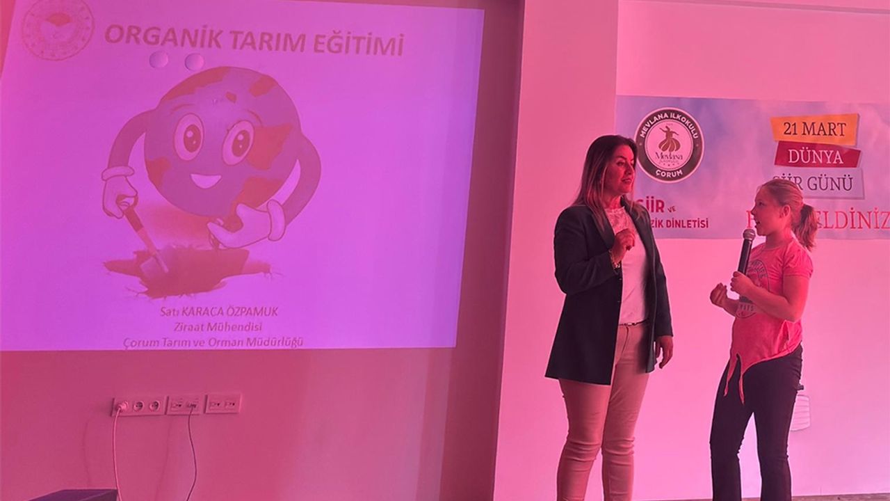 Öğrencilere organik  ve iyi tarım anlatıldı