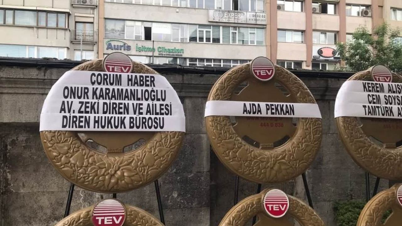 Devlet Devrim’in cenaze töreninde ÇORUM HABER ve Onur çelengi