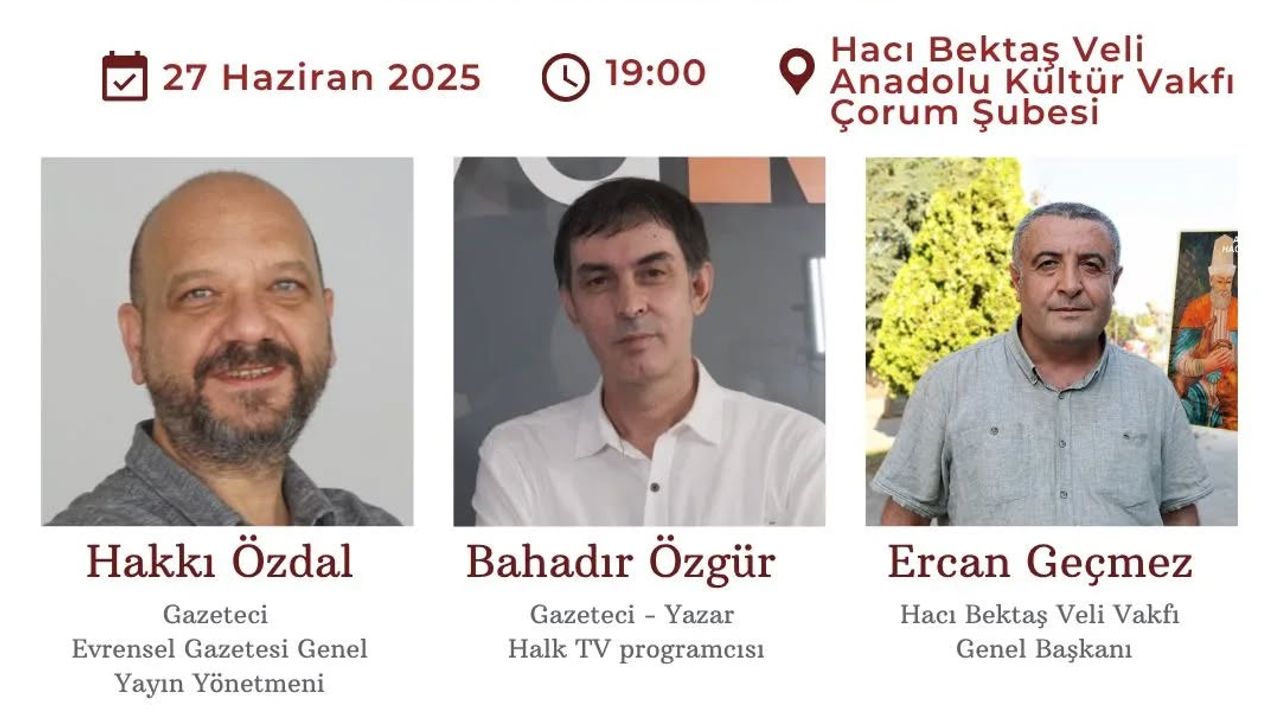 12 Eylül darbesi ve Çorum  olayları değerlendirilecek