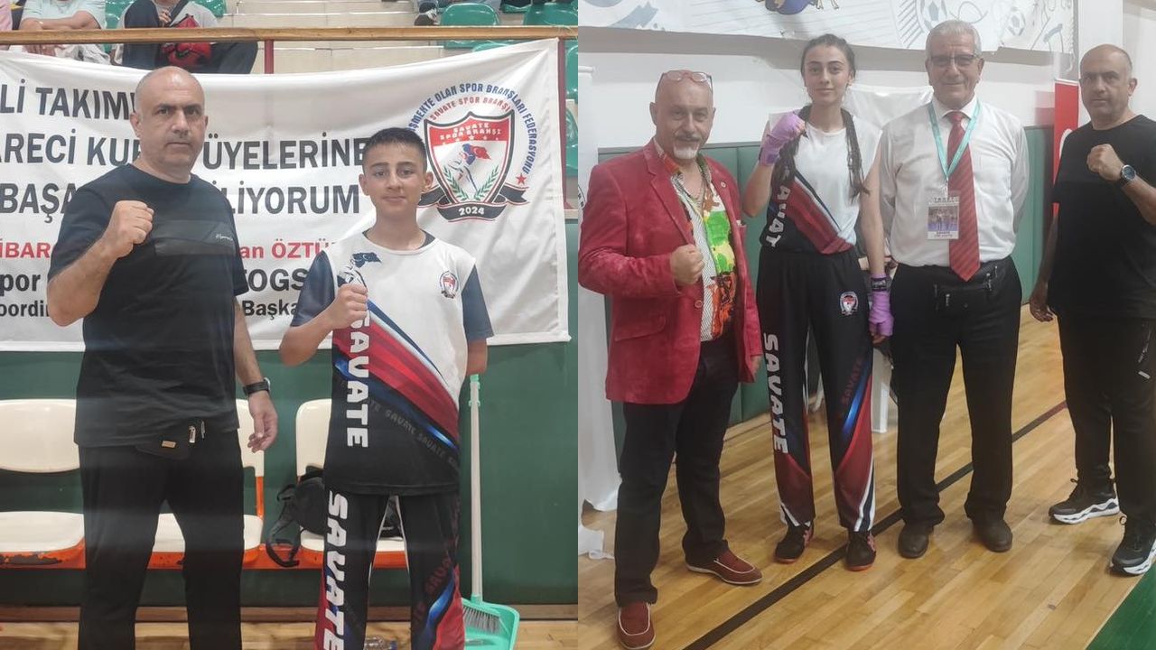 “Savate” sporunda Çorum’un ilk milli sporcuları Aksoy ve Çalışkan