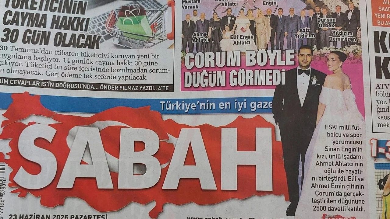 Türkiye bu düğünü konuşuyor: Çırağan OUT Çorum IN