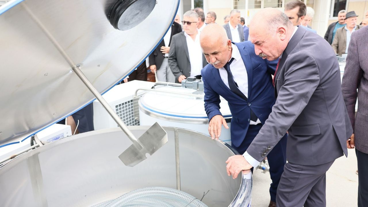 Çorum'da çiğ süte soğuk zincir desteği