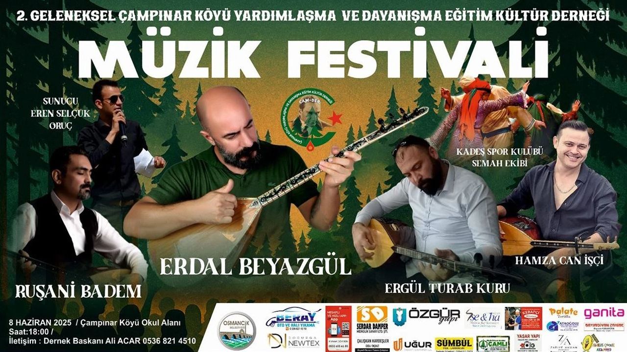 Çampınar Köyü Müzik Festivali’ne hazırlanıyor