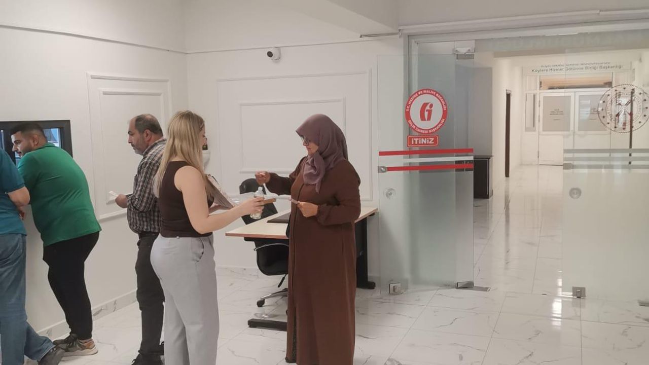 Mükellefe sıcak karşılama