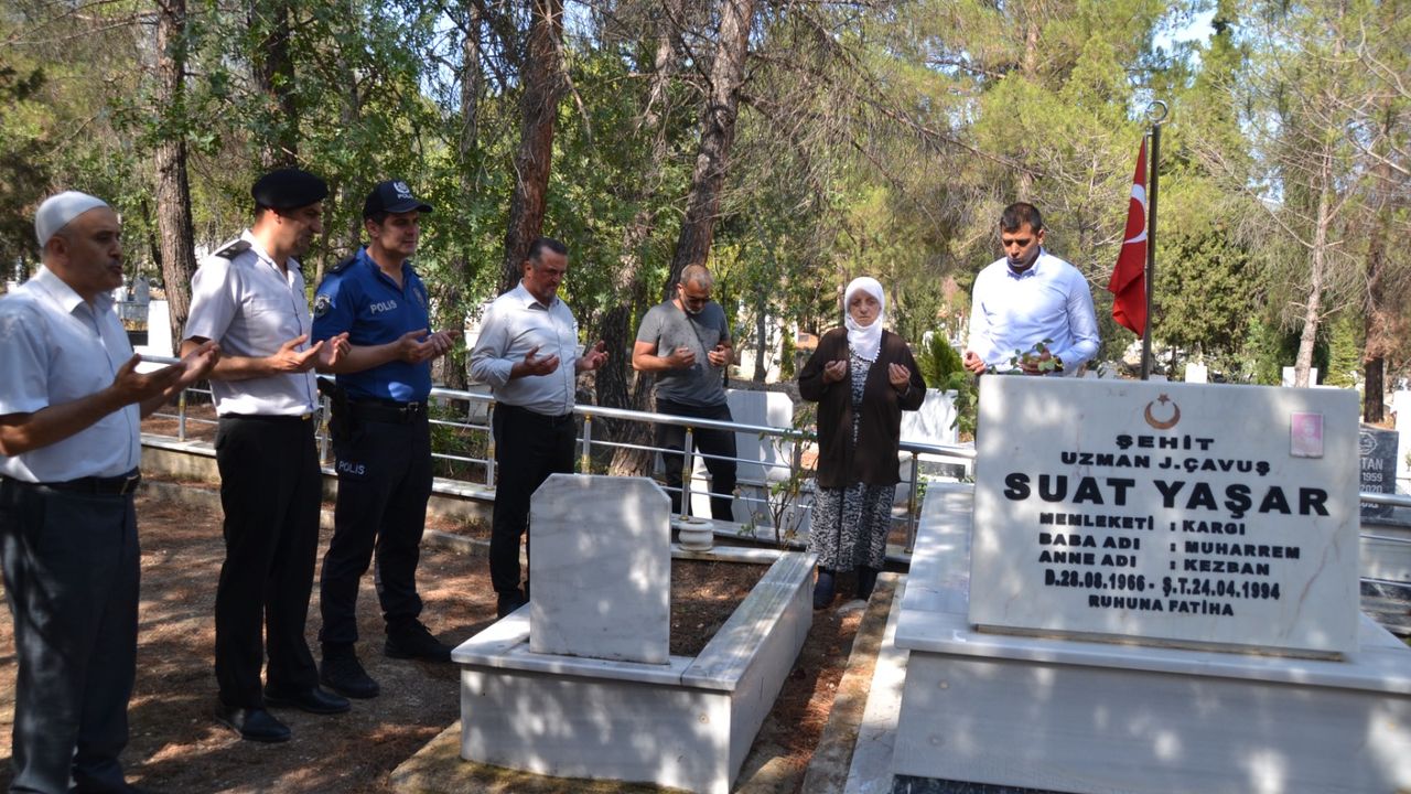 Kargı'da şehitlik  ziyaret edildi