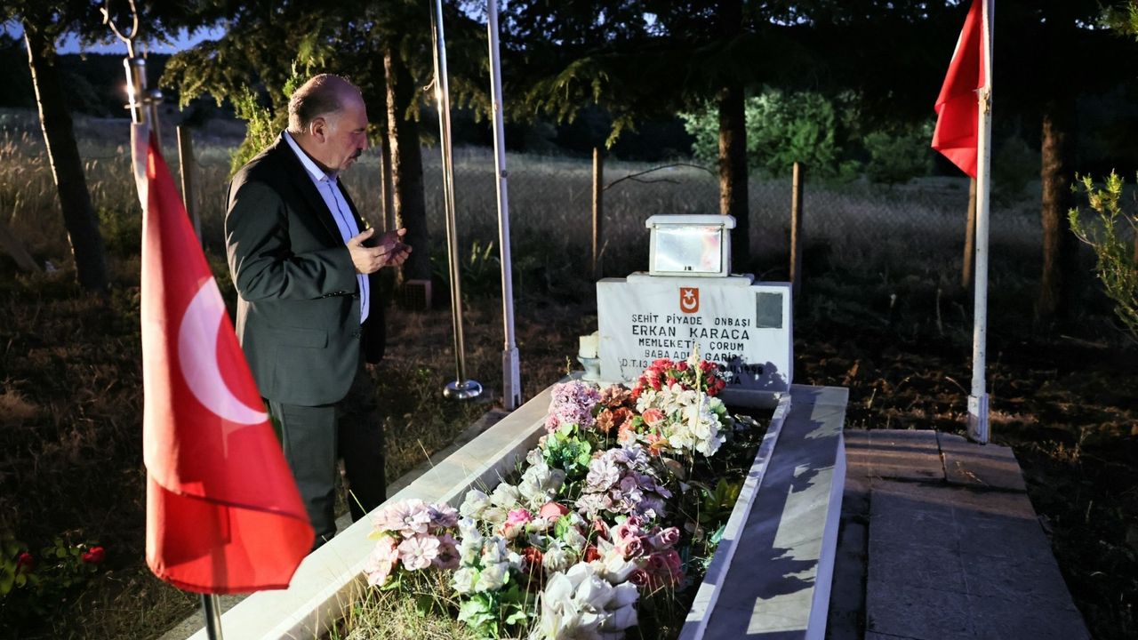 Vali Çalgan’dan Şehit  Erkan Karaca’ya dua