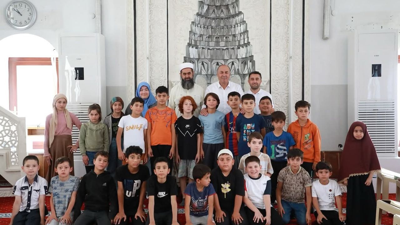 Başkan Arslan’dan Kur’an kursu öğrencilerine ziyaret