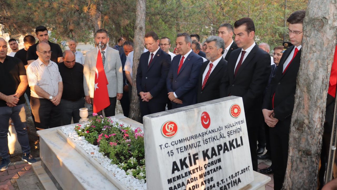 15 Temmuz Şehidi  Akif Kapaklı anıldı